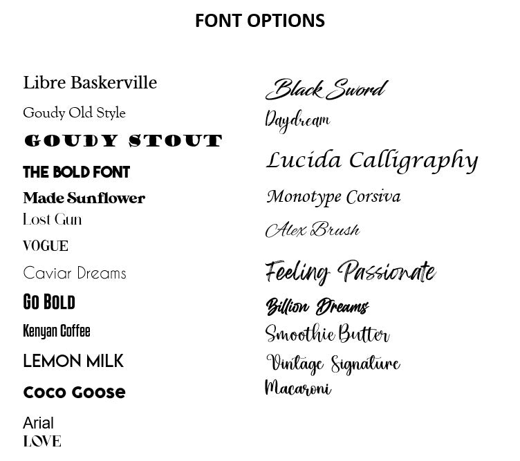 Add-On: Personalized Engraving