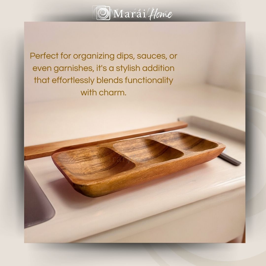 3-Compartment Condiment Plate