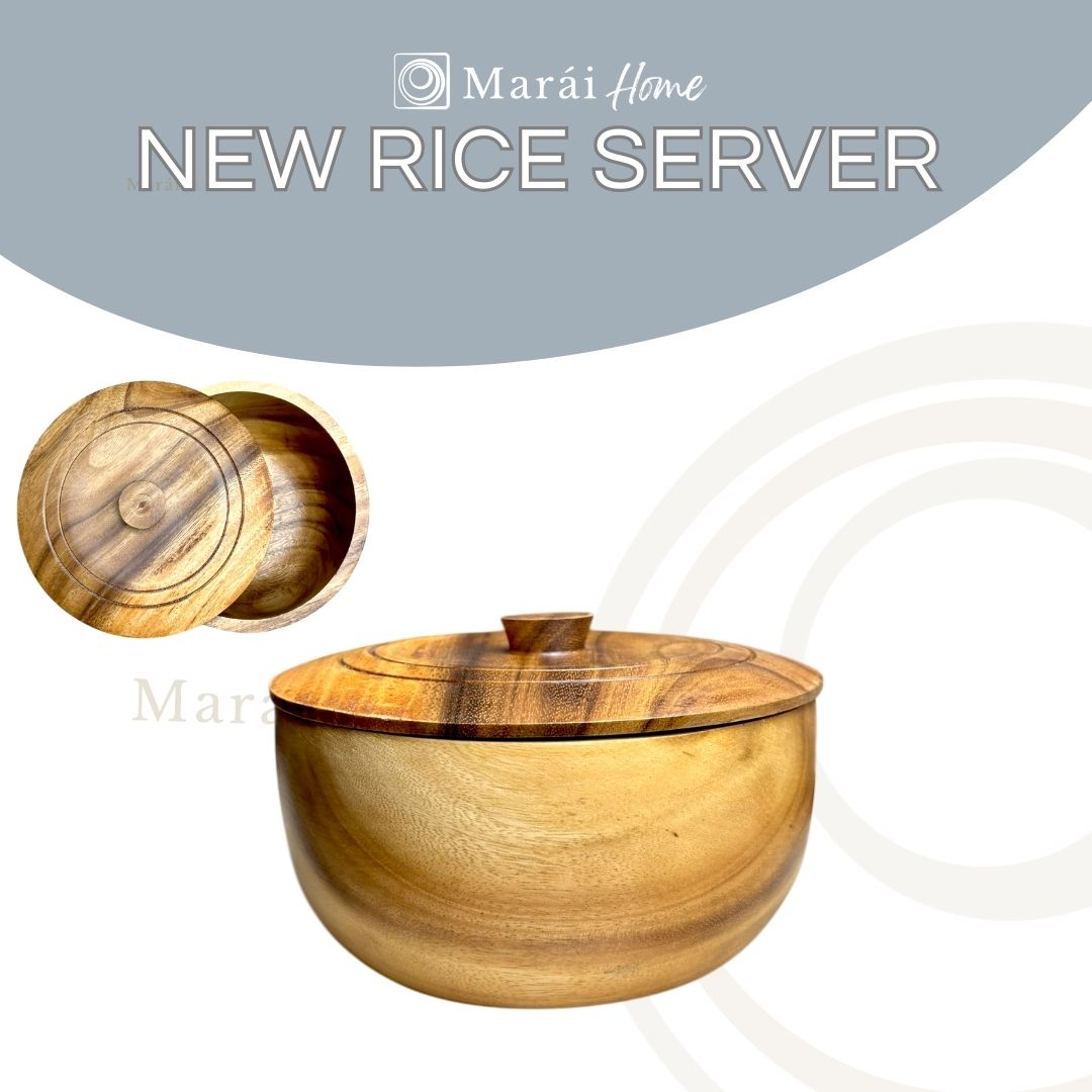 Rice Serving Bowl Acacia