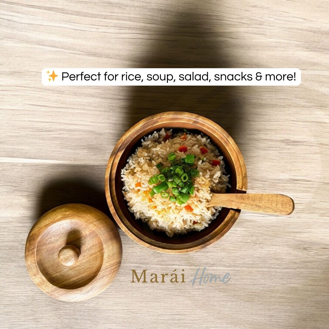 Serving Bowl with Cover and Spoon