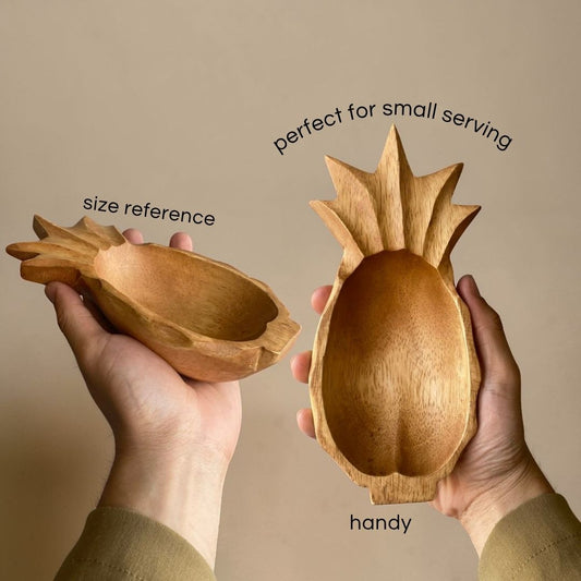 Pineapple Mini Bowl Acacia Wood