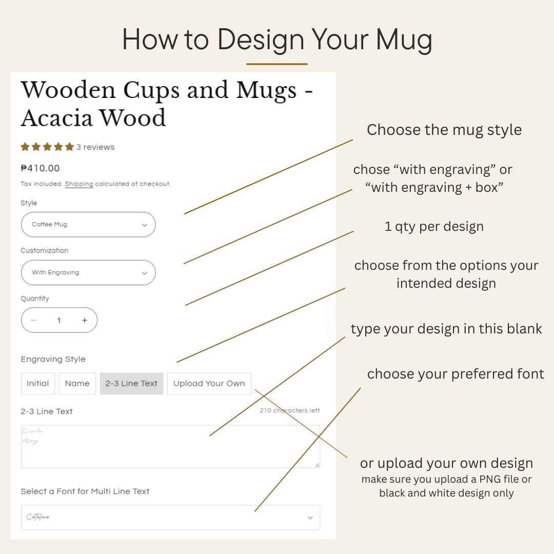 Wooden Cups and Mugs - Acacia Wood
