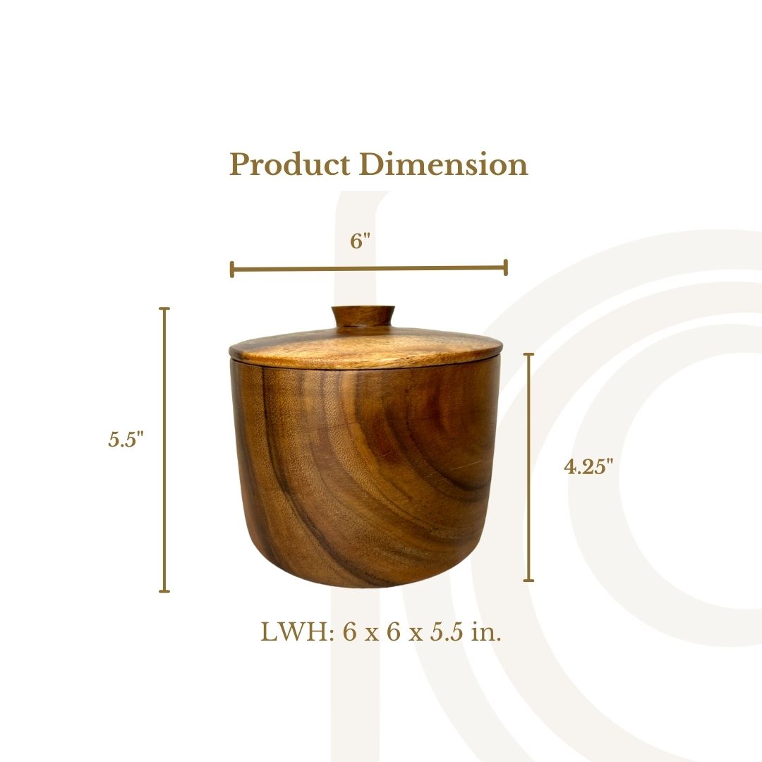 Wooden Canister