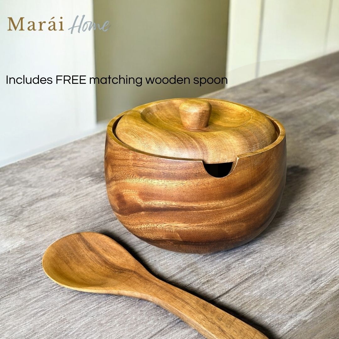 Serving Bowl with Cover and Spoon