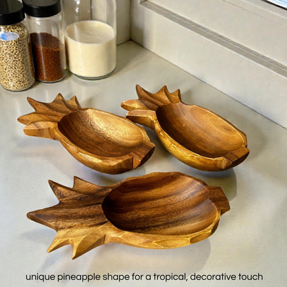 Pineapple Mini Bowl Acacia Wood