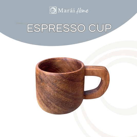 Espresso Cup Acacia Wood Small Cup Serving Coffee Shop Espresso Shot