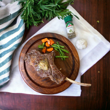 Round Steak Board Acacia Wood